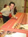 Signing copies of the 2006 Crescent City Classic 10K Race poster