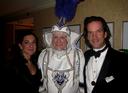 Artist & the lovely Miss Raffaella Toso with the King of the Mystick Krewe of Louisianians