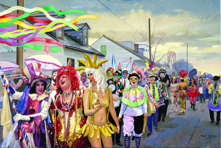 Poster for 'Views of Mardi Gras: The Art of Tony Green'